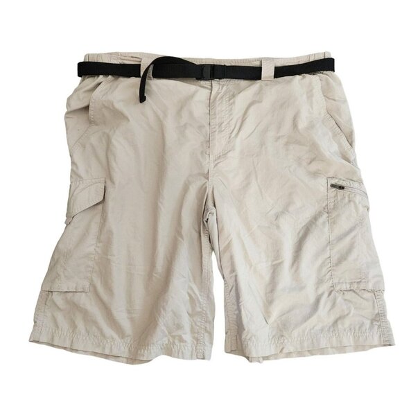 Columbia Sportswear Co. Cargo Short 42W Tan Omni- Shade Sun Protection With Belt - Picture 2 of 15